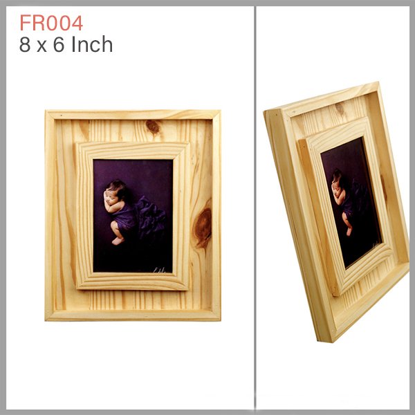 Inner Bevel Wooden Photo Frame: 8x6 - FR004