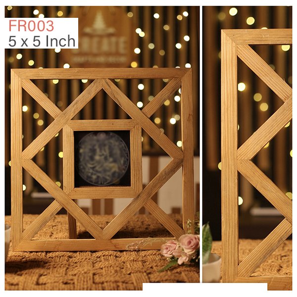 Cross Window Model Wooden Photo Frame: 5x5 - FR003