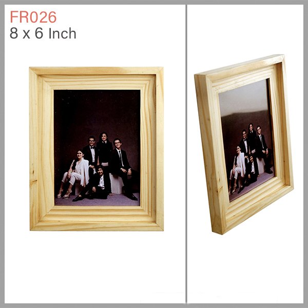 C Wall Type Wooden Photo Frame: 8x6 - FR026