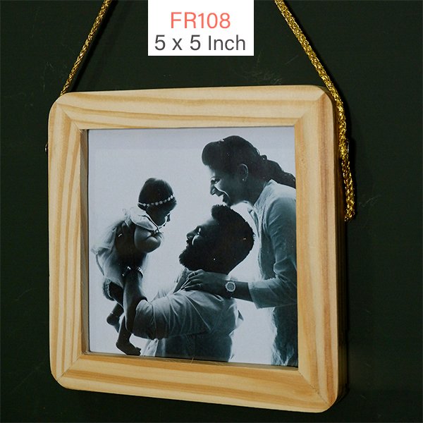 Wall Hanging Model Wooden Photo Frame: 5x5 - FR108